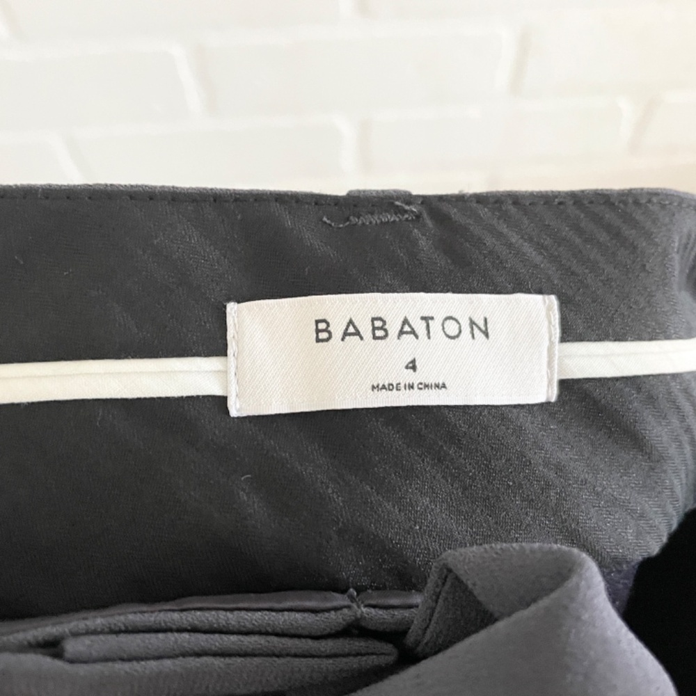 Aritzia Babaton Quillan Tie Waist Wide Leg Pants Pockets Quiet Luxury Size 4 - Picture 2 of 13